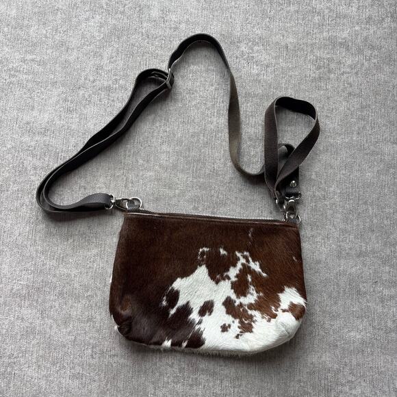 Lynn Tallerico Cow Hide Calf Hair Leather Crossbody Bag - Picture 1 of 6